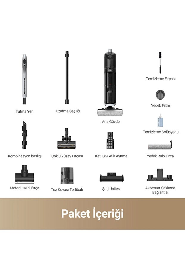 Akıllı Islak Kuru Süpürge – Siyah | Çift Fonksiyonlu | HEPA Filtre |Güçlü - HEDİYELİ - 6