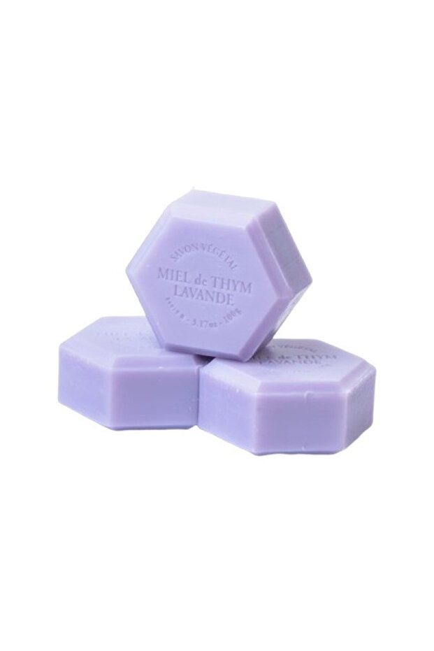 Hexagonal Vegetable Soap with Lavender 100gr - 1