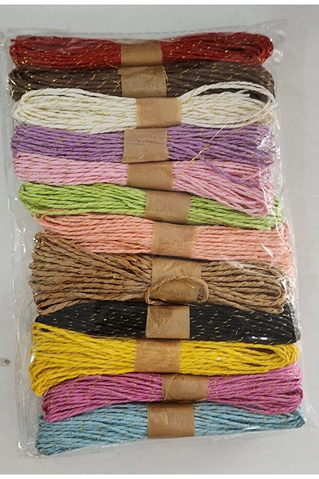 Simli Karışık Kağıt İp - 1