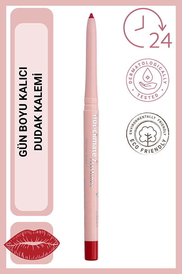 Oryx Lip Pencil Hot-Climate No: 210 Flame Red