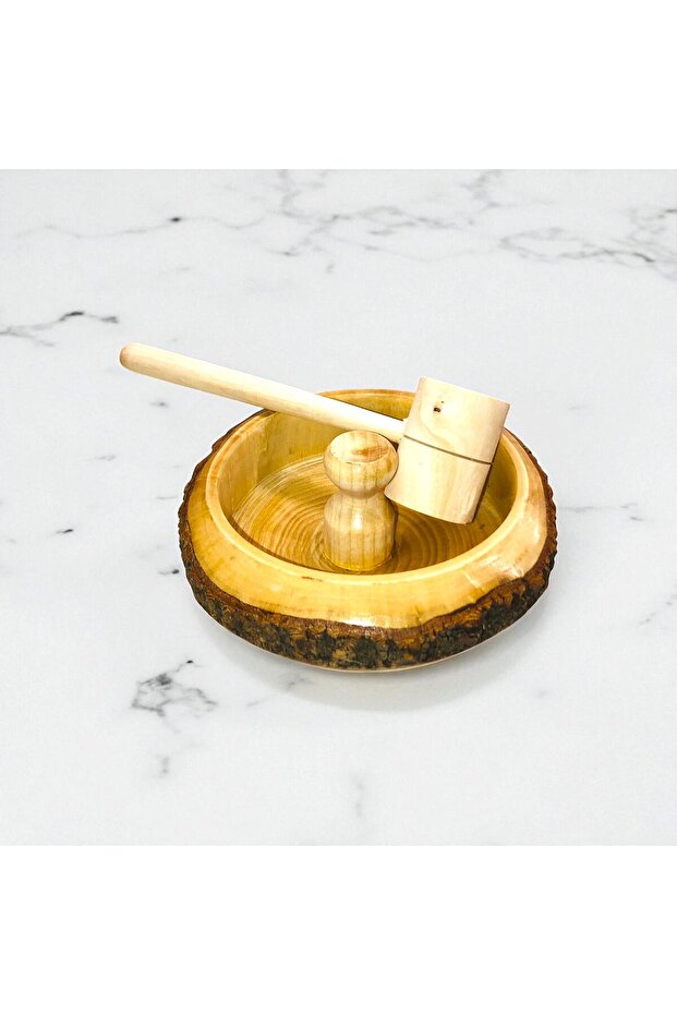 Walnut Cracker - Walnut Cracker with Plate - Wooden Walnut Cracker - 6