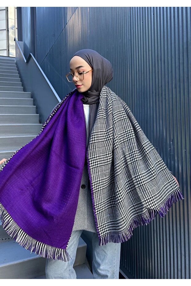 Çift taraflı ekose Atkı - 1