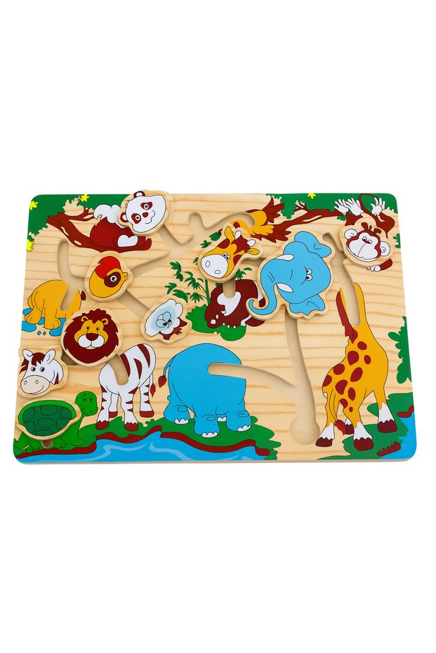 Wooden Animal Maze Puzzle