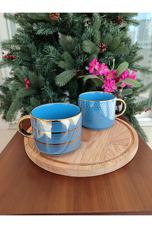 Palis 2'li Kupa Seti - Mavi - 450 ml - 3