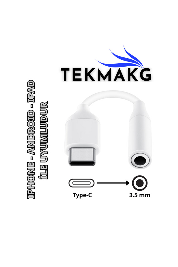 USB-C 3.5mm Kulaklık Adaptörü | Android, iPhone 15, iPad Uyumlu - 1