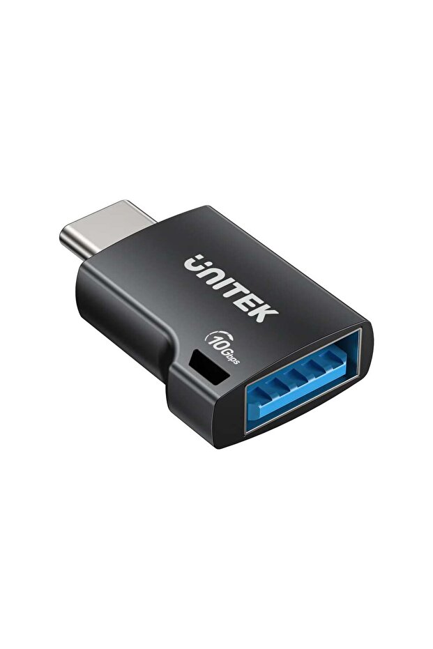 10Gbps USB-C to USB-A Adapter | Fast Data Sync, Zinc Alloy Case, Black | A1048A - 2