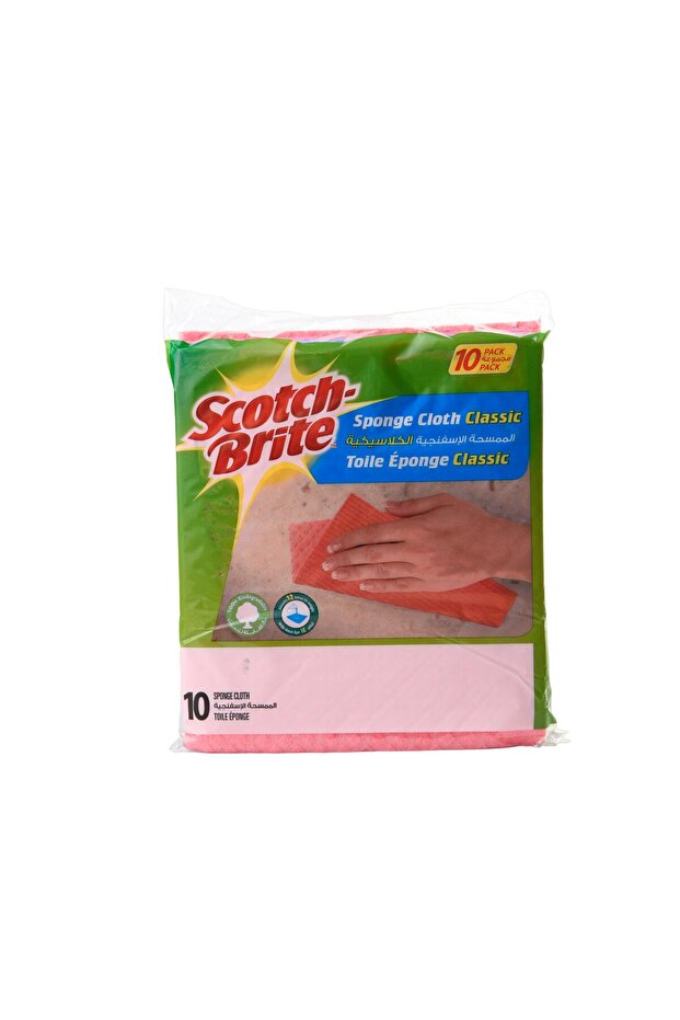 Sponge Cloth Classic 10pcs – Super Absorbent Cleaning Wipes (20x18cm)