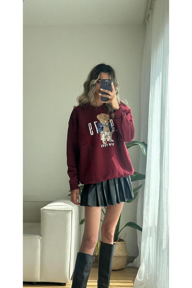 Teddy Bear Şardonlu Sweatshirt - 2