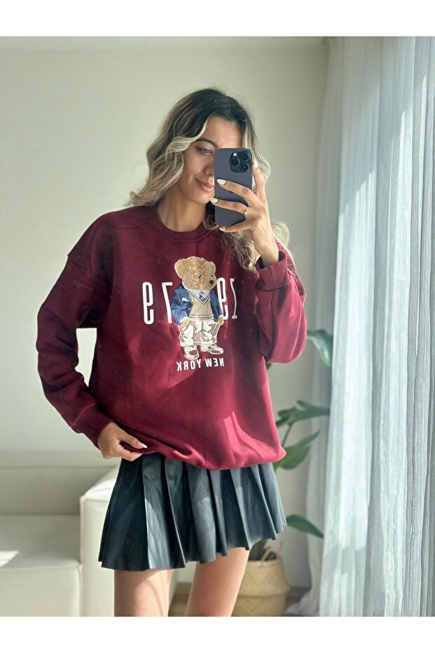 Teddy Bear Şardonlu Sweatshirt - 6