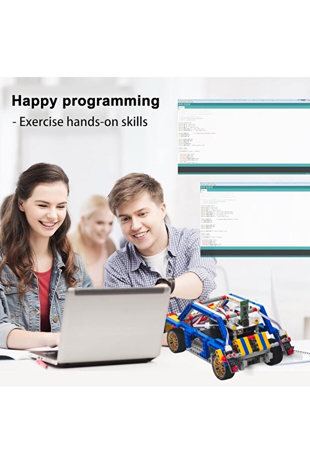 Model-T Robot Araba Seti | Building Arduino STEM Eğitim Kiti | Uygulamalı Programlama - 4