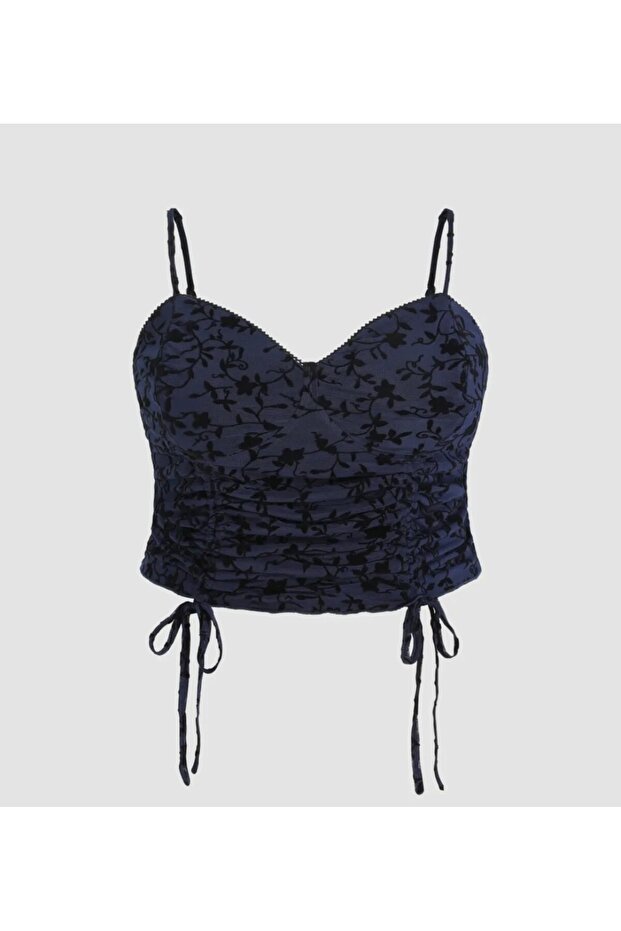 Cider Strapless Bustier with Drawstring - 3