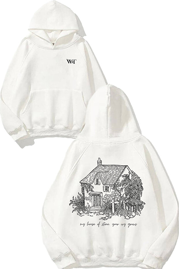 Taylor Swift 15 Design Back Printed White Hooded Sweatshirt