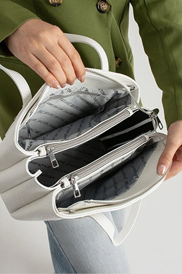 Luxury Design Original Women's 3-Compartment Luxury Hand and Shoulder Bag Shopper 26 X 20 cm