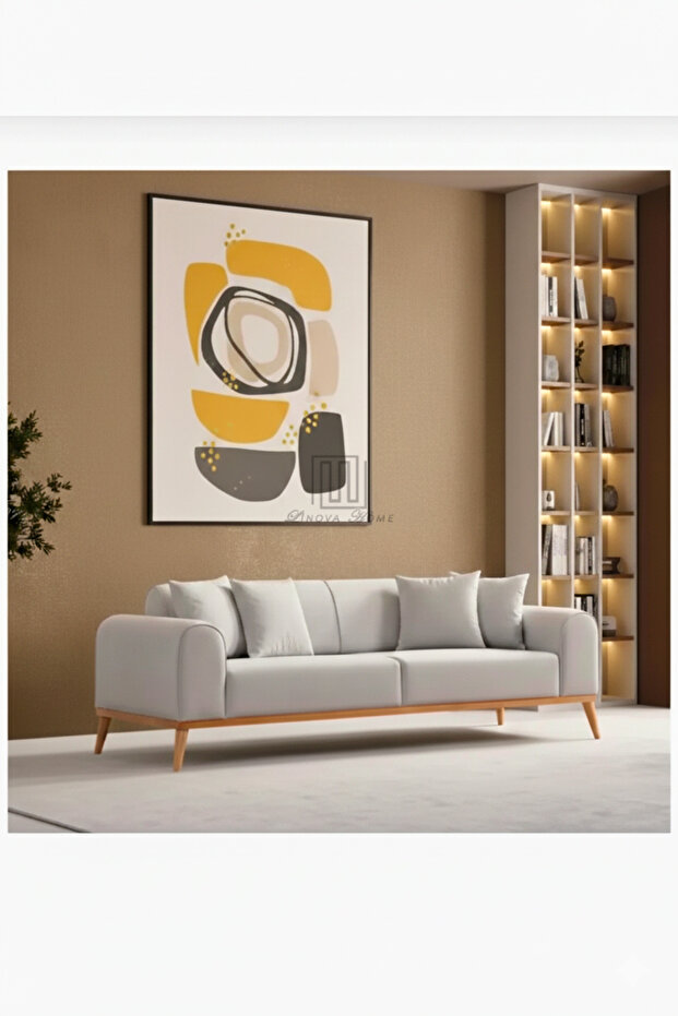 Vila Koltuk Takımı 3+3+1 Bej Renkler - 3