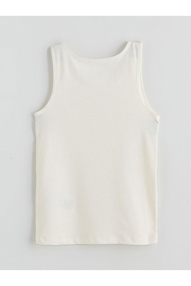 Bisiklet Yaka Çiçekli Kız Çocuk Atlet 2'li (W5) - 4