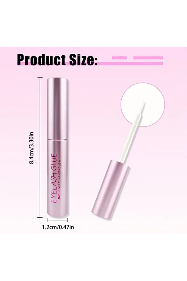 5 ml Beyaz Takma Kirpik Yapıştırıcısı Taşınabilir Uzun Süre Kalıcı Takma Kirpik Yapıştırıcısı - 4