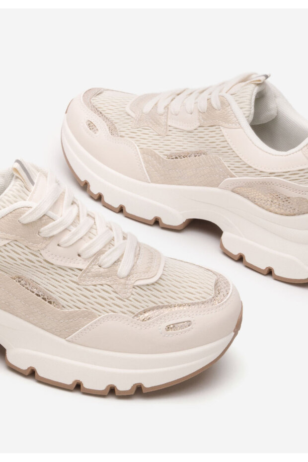 Béžové dámske tenisky Marylin - 5