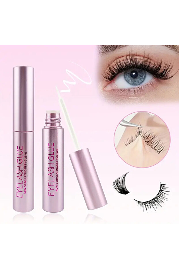 5 ml Beyaz Takma Kirpik Yapıştırıcısı Taşınabilir Uzun Süre Kalıcı Takma Kirpik Yapıştırıcısı - 1