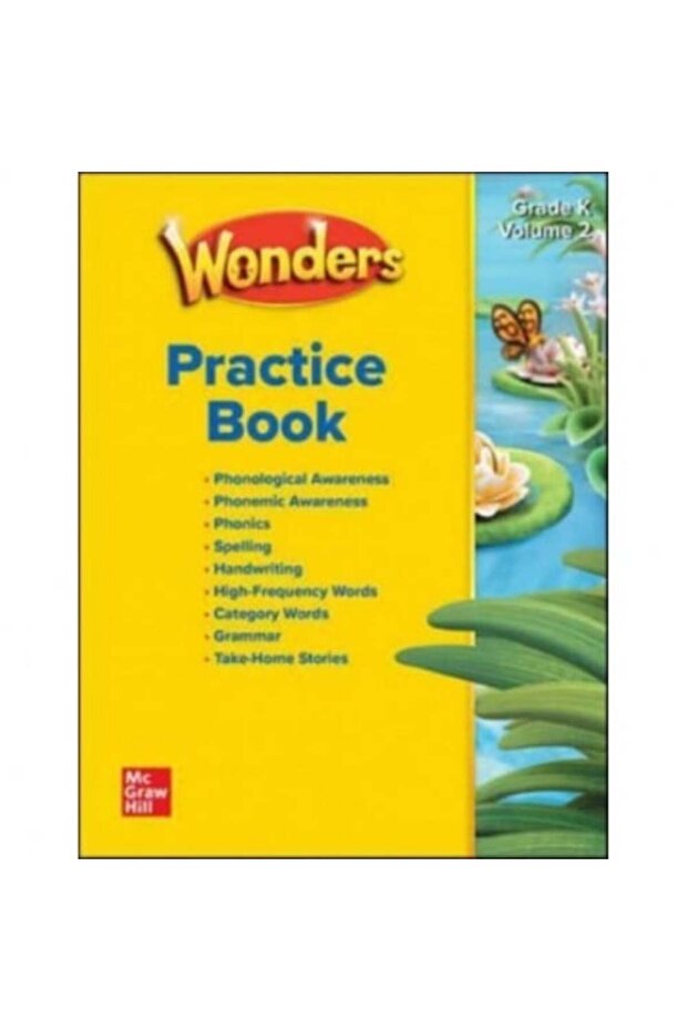 (9781309126004- 9781309125991 ) Wonders Grade K Practice book /Vol.1.2_ماجروهيل وندرز ورك بوك مرحلة الروضة المجلد الاول +المجلد الثاني