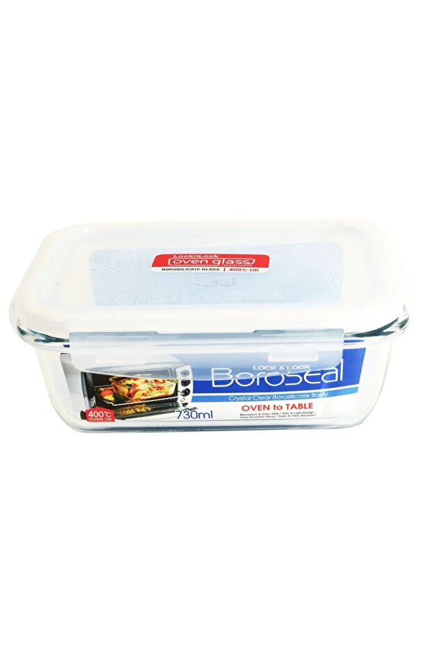 Lock & Lock Rectangular Glass Container (730 ml) - 1