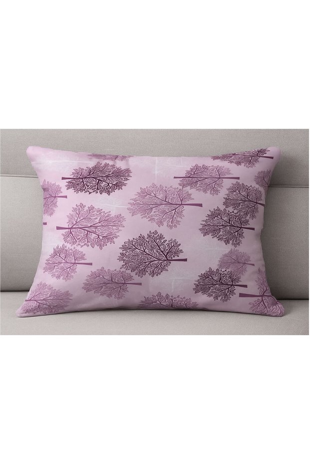 European Type Large Pillowcase, with Cotton Quality Fabric, with Zipper, Case Only Purple