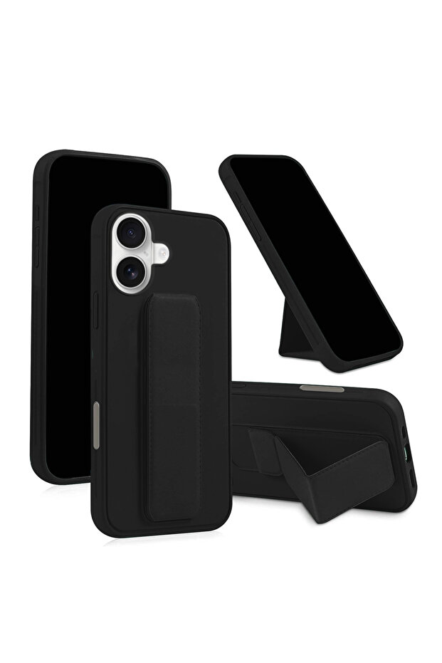 Apple iPhone 17 5G 2025 Hand Grip Foldable Magnetic Kickstand Case Cover