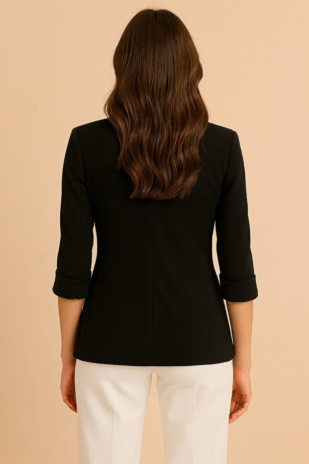 Blazer Kadın Ceket Dirsek Kol - 3