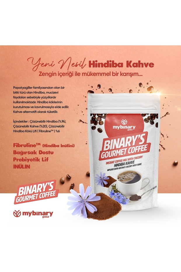 Binary’s Gourmet Coffee Hindiba Kahve 100 Gr (40 Kullanım) - 3