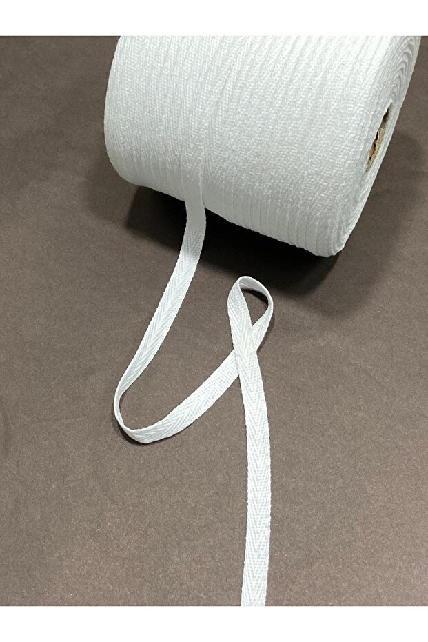 Herringbone Cotton Ribbon / 1 cm (10 mm) / 5 Meters