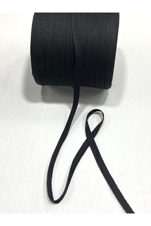 Herringbone Cotton Ribbon / 1 cm (10 mm) / 5 Meters