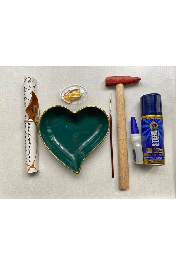 Kintsugi Yapım Seti | Yeşil Kalp - 1