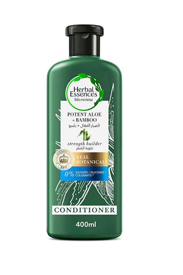 Hair Strengthening Sulfate Free Potent Aloe Vera + Bamboo Natural Conditioner 400ml