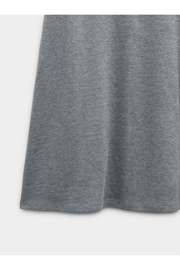 Lastikli Bel Midi Etek - 6