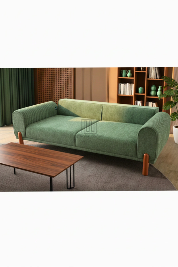 Runa Koltuk Takımı 3+3+1+1 Yeşil Renk - 6