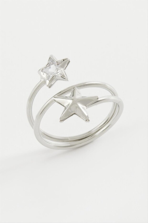 Heart Star Zircon Stone Ring