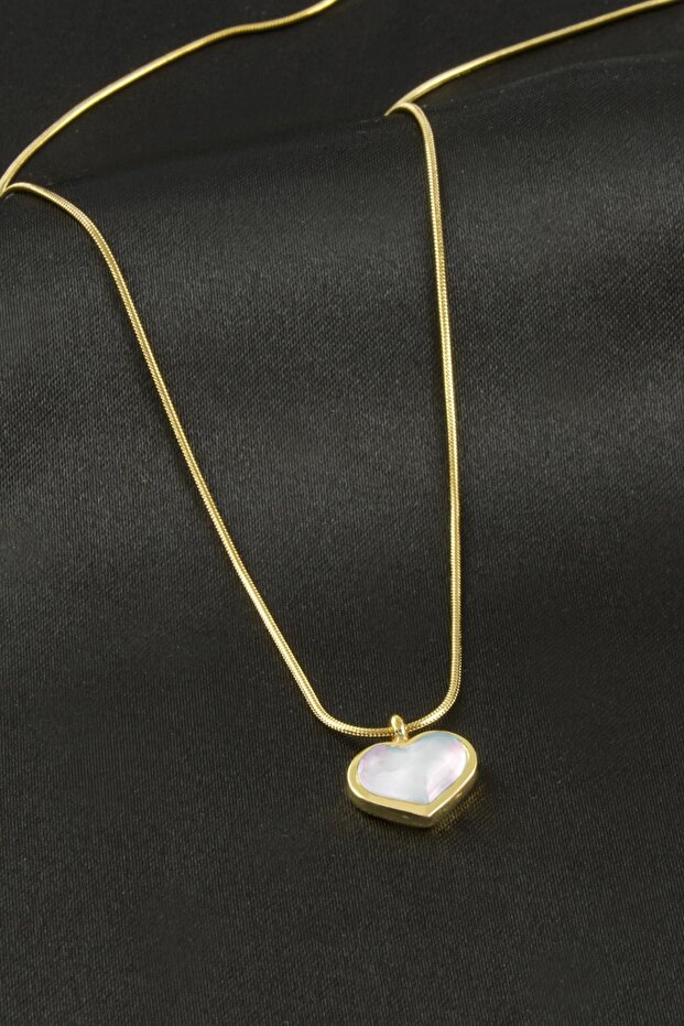 Tkçbj Heart Steel Necklace Tkçbj