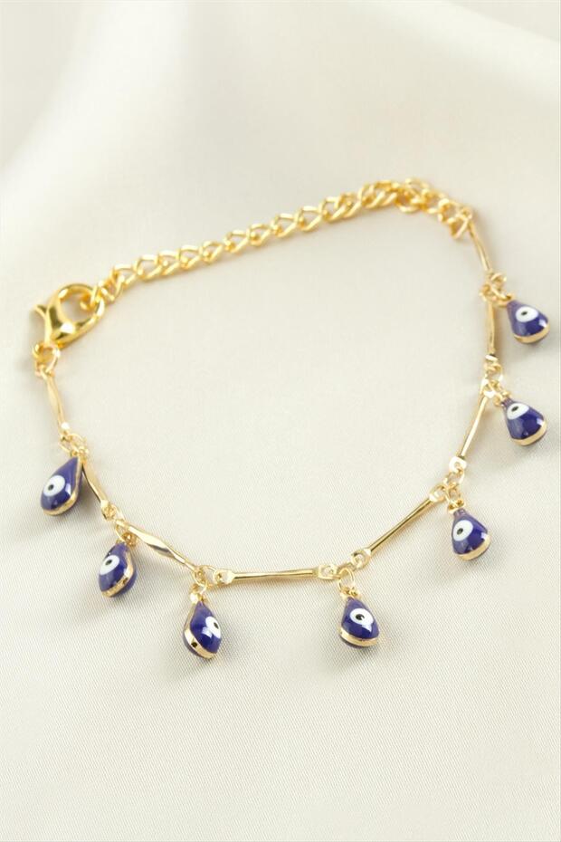 Damla Nazar Bead Enamel Bracelet