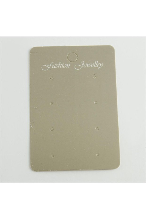 Gray Colored Earring Card with 8 Holes