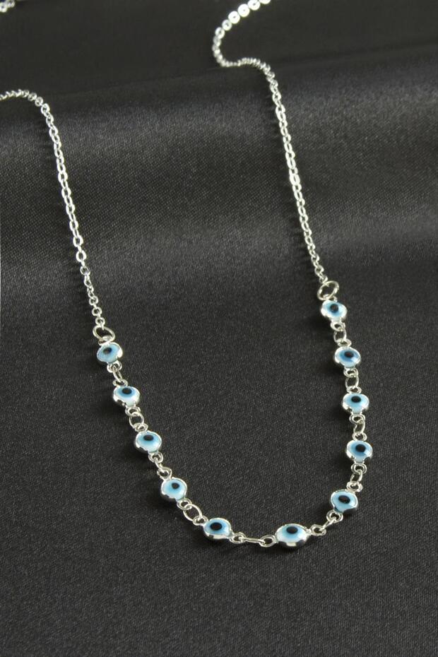 Evil Eye Enamel Necklace