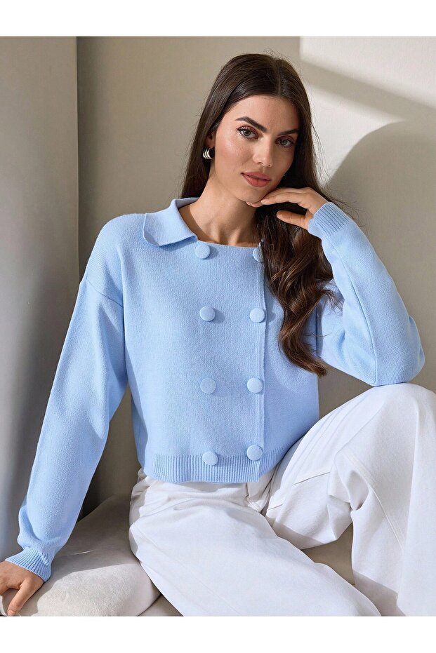 BUTTONED KNITWEAR CARDIGAN - 3