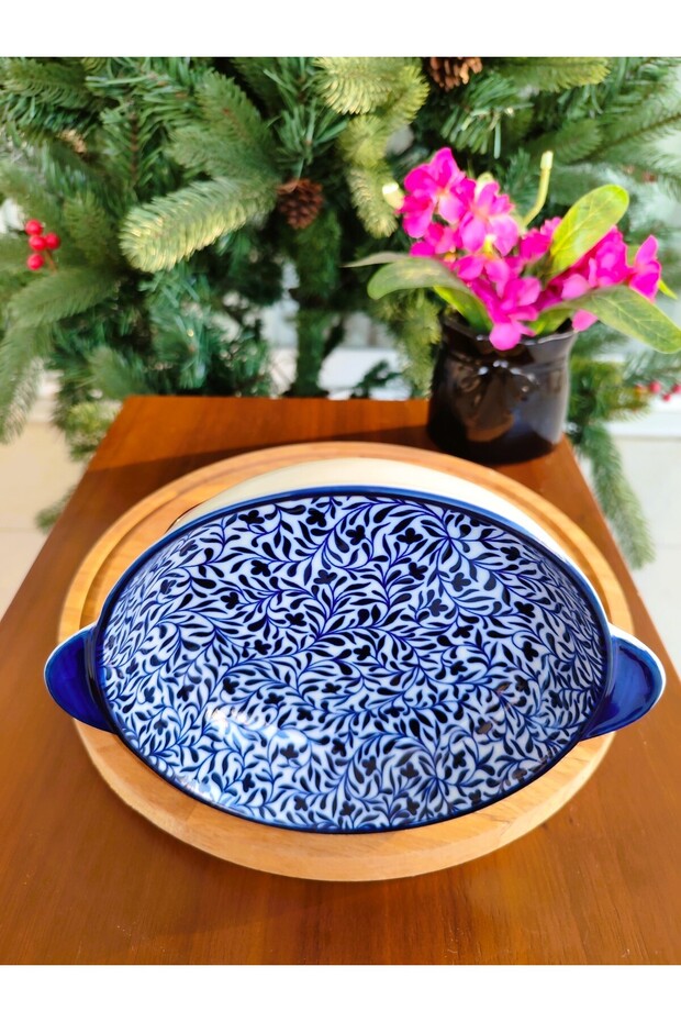 Rêve Bleu Tours New Bone China Yuvarlak Kulplu Tabak - 1 Adet - 6