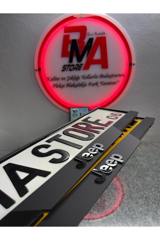 JEEP MAT MODEL PLEKSİ PLAKALIK