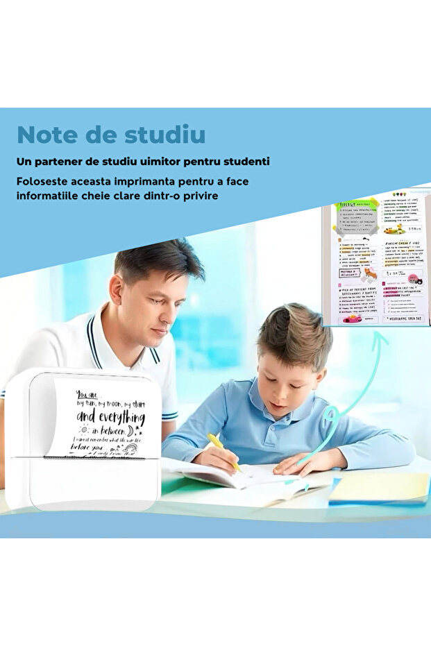 Mini portable thermal printer, Bluetooth, iOS/Android compatible - 7