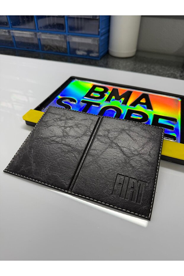 غطاء رخصة القيادة المتوافق مع فيات مع شعار - 2