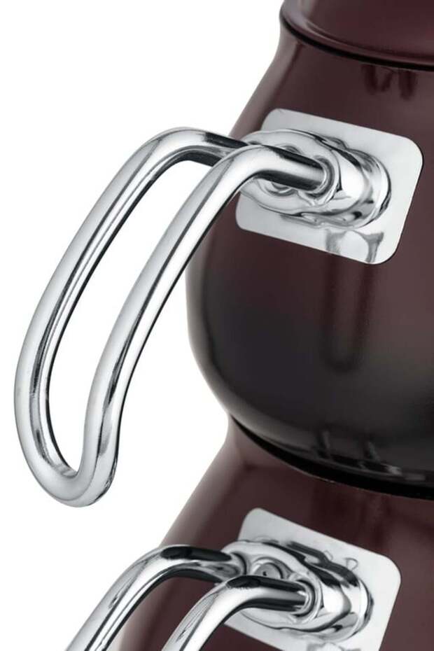 Yeni Sezon Varius Çaydanlık Takımı - 1000 ml - 2000 ml - BORDO - 8