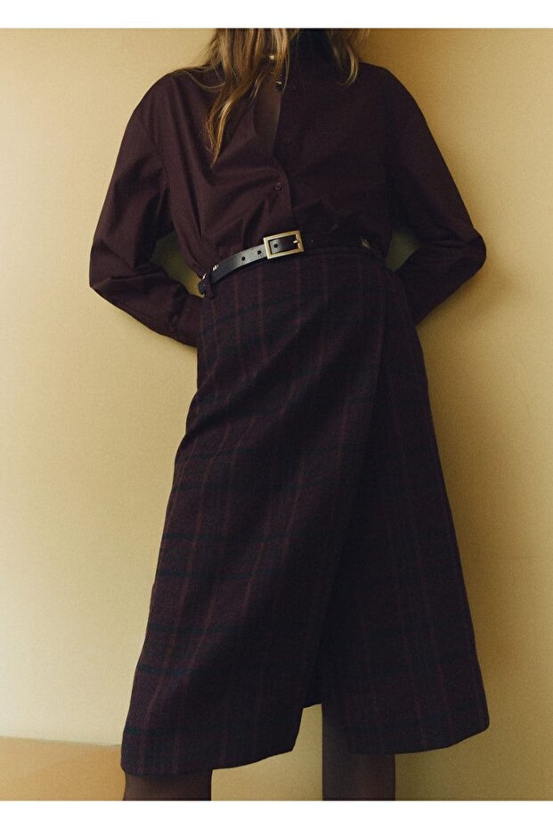 Wide-Cut Poplin Shirt