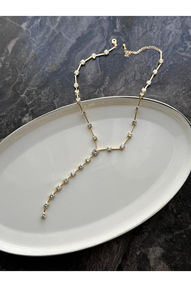 Taşlı Y Kolye - 2