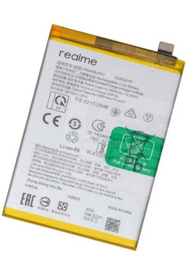 Original Replacement Battery for Realme C53 (RMX3760), Realme C67 (RMX3890), Realme 12 5G, Realme 1