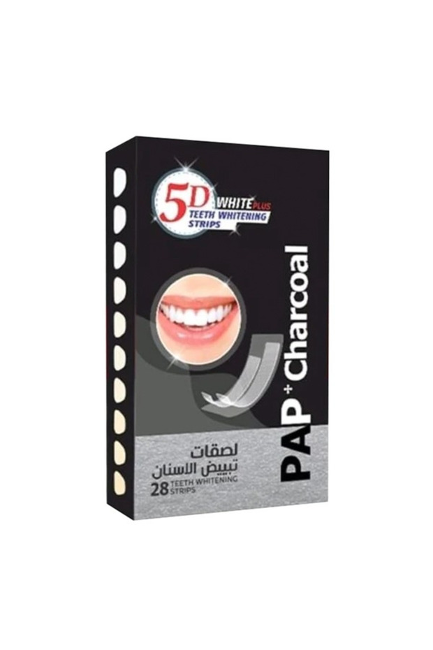 فايف دي لصقات تبييض الاسنان 28 شريط وايت بلس بالفحم