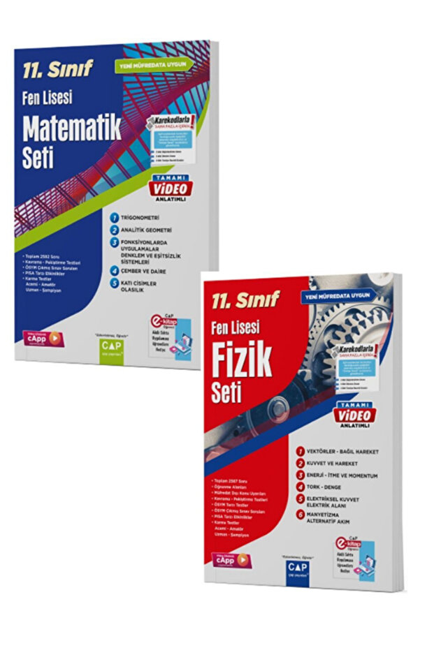 11. SINIF FEN LİSESİ MATEMATİK FİZİK FASİKÜL SET - 1